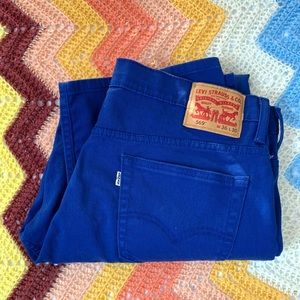 Levi’s 569 Bright Blue Denim Straight Leg Jeans 36